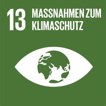 Icons representing Sustainable Development Goals: Climate Action.